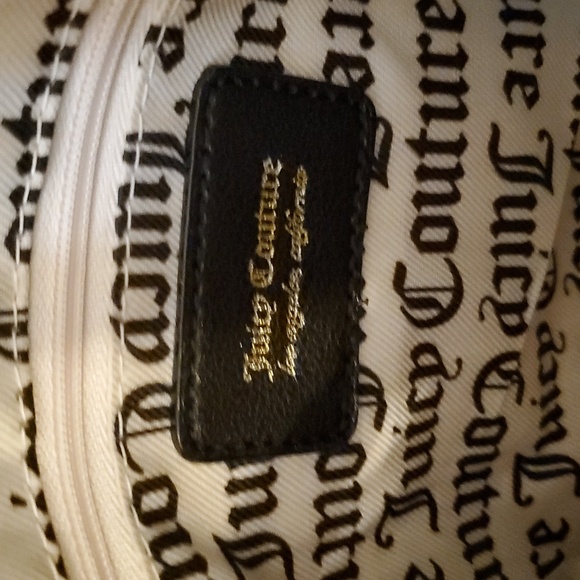 NWOT Juicy Small Floral Crossbody Purse With Bow Black & Pink - Picture 2 of 15